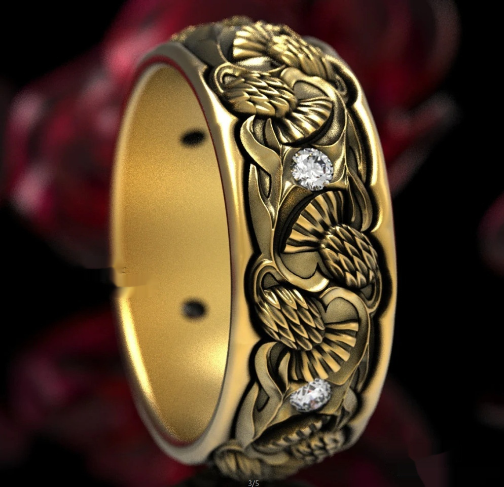 Exaggerated Personalized Vintage Ring In European And American Styles - Image 3